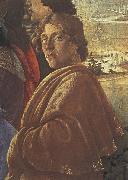 Detail from the Adoraton of the Magi Sandro Botticelli